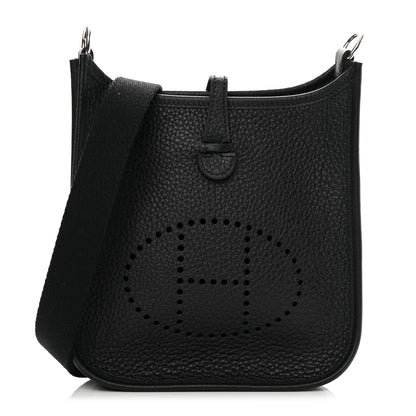Hermes Taurillon Clemence Evelyne TPM Black 1 of 11