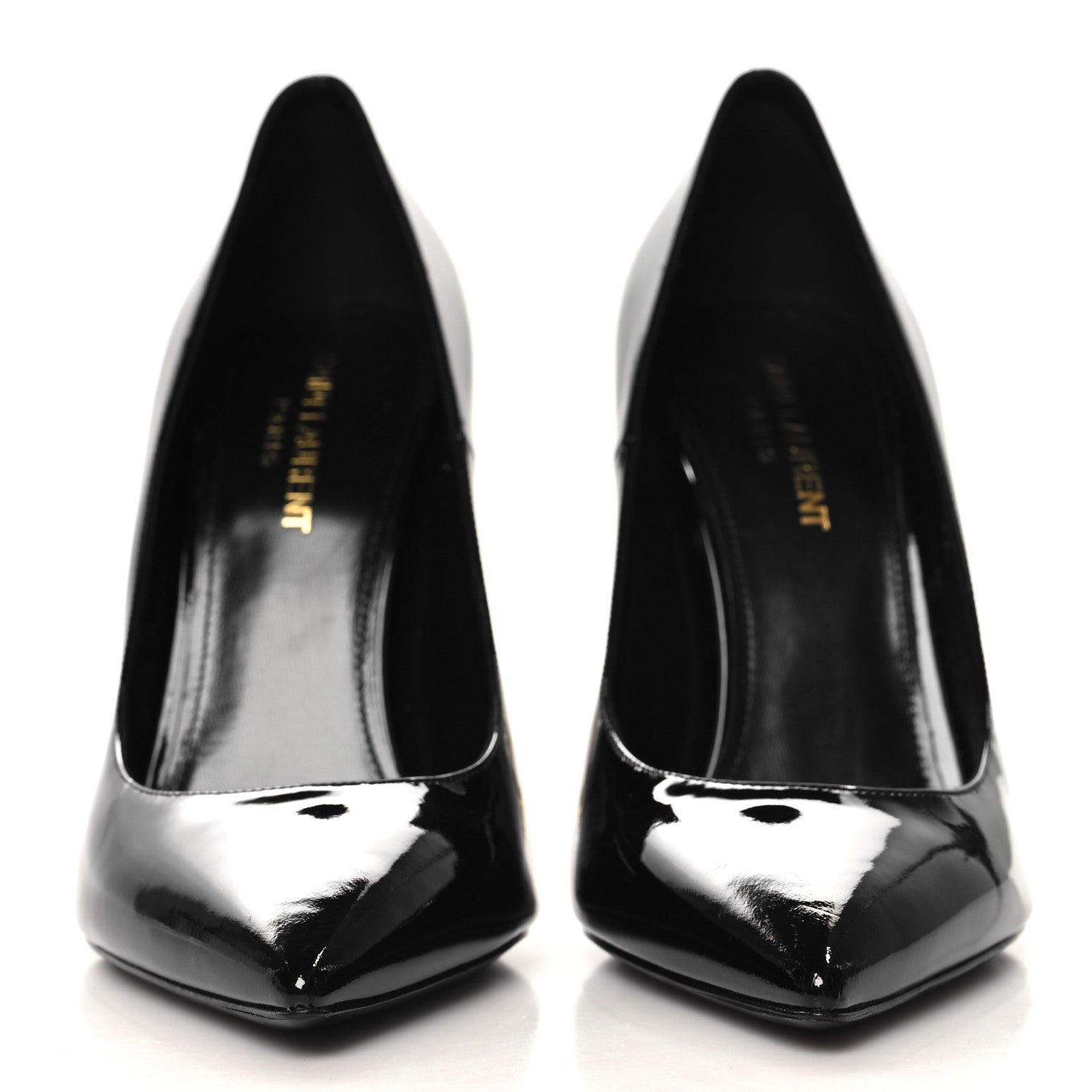 Saint Laurent Patent Opyum 110 Pumps 39 Black Gold 3 of 10