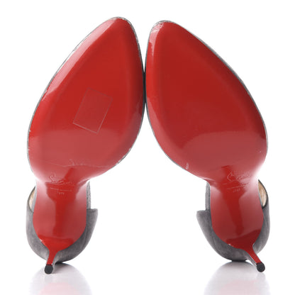Christian Louboutin Veau Velours Catchy One 100 Pumps 38 Shadow 6 of 11
