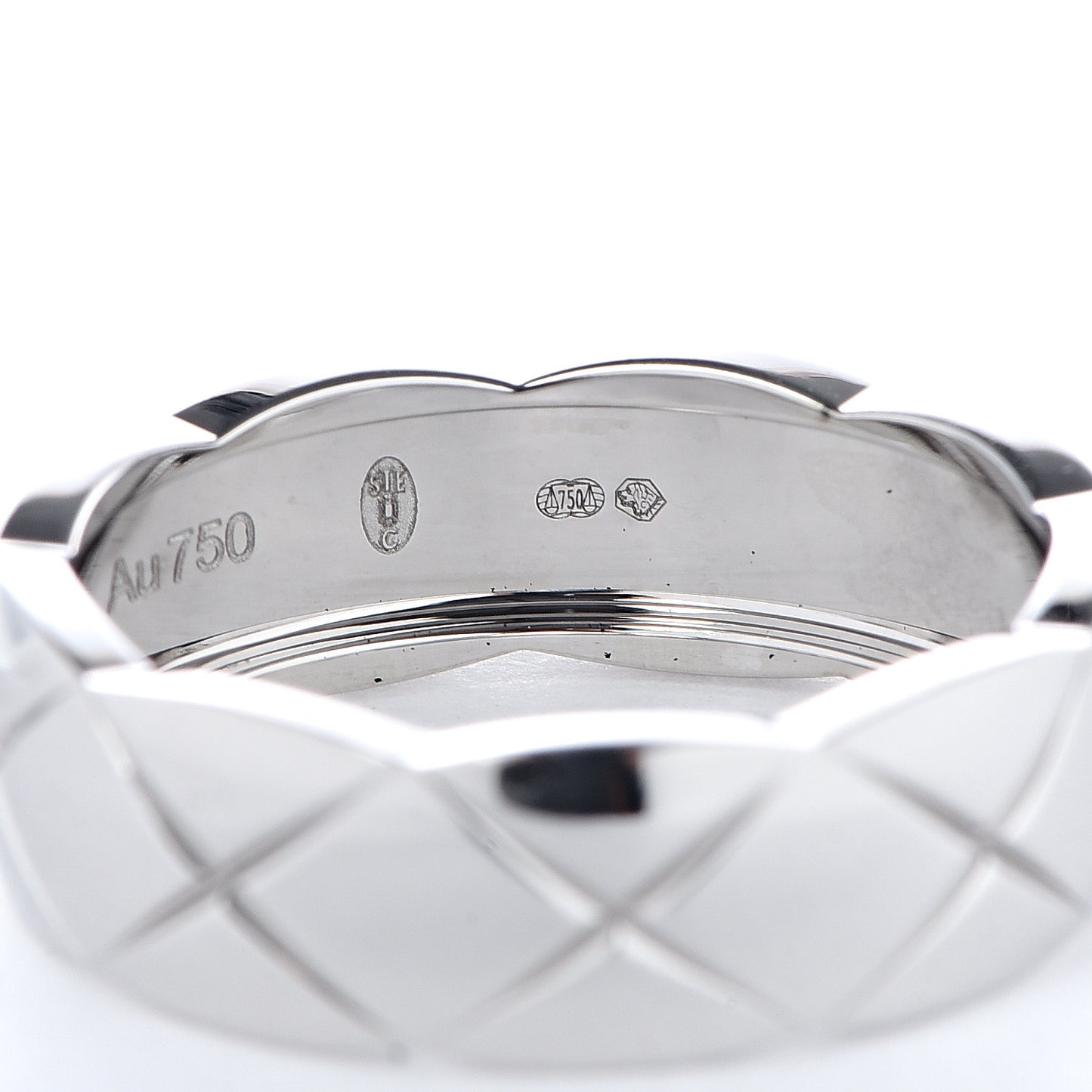 18K White Gold Small Coco Crush Ring 58 8.5