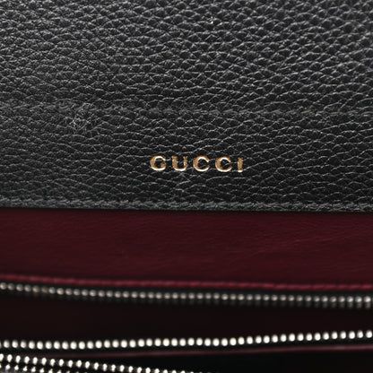 Gucci Grainy Calfskin Small Zumi Top Handle Bag Black 6 of 11