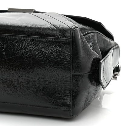 Givenchy Creased Patent Calfskin Medium ID Flap Black 9 of 10