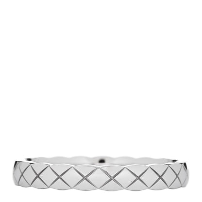 Chanel 18K White Gold Mini Coco Crush Ring 61 9.5 1 of 5
