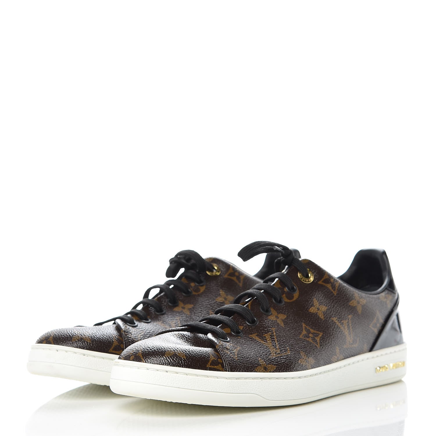Louis Vuitton Patent Monogram Frontrow Sneakers 42 3 of 11