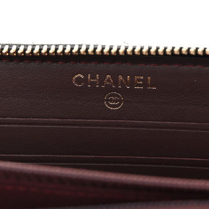 Chanel Aged Calfskin Quilted Small Lucky Charms 2.55 Reissue Zip Around Wallet Black 6 of 9
