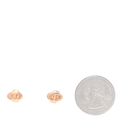 Hermes 18K Rose Gold TPM Farandole Stud Earrings 2 of 5