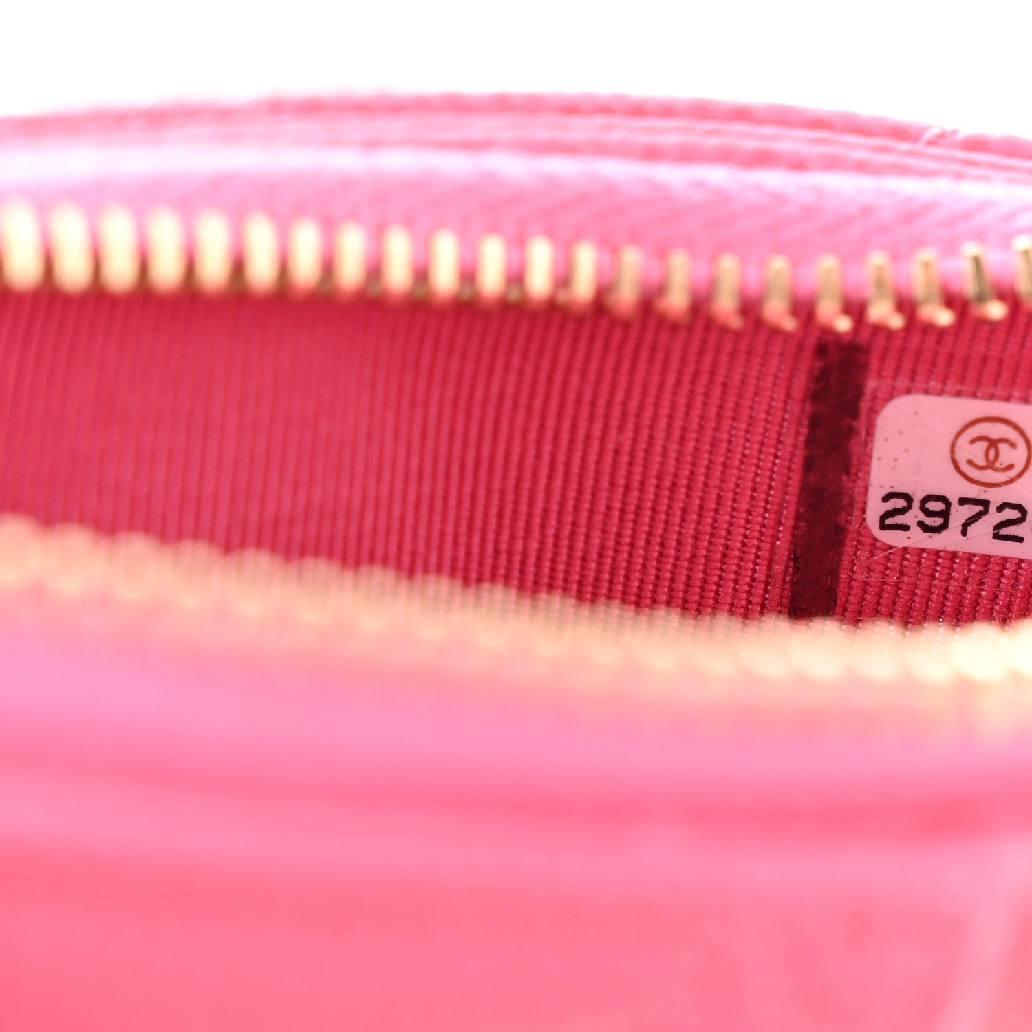 Chanel Caviar Quilted Flap Zip Card Holder Dark Pink 7 of 8