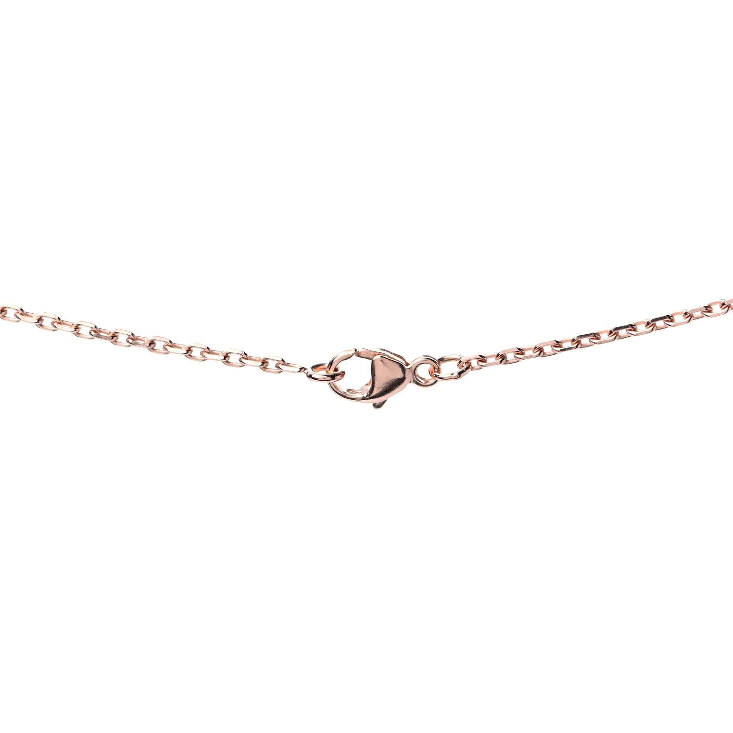 Hermes Lacquered Rose Gold Mini Pop H Pendant Necklace White 3 of 4