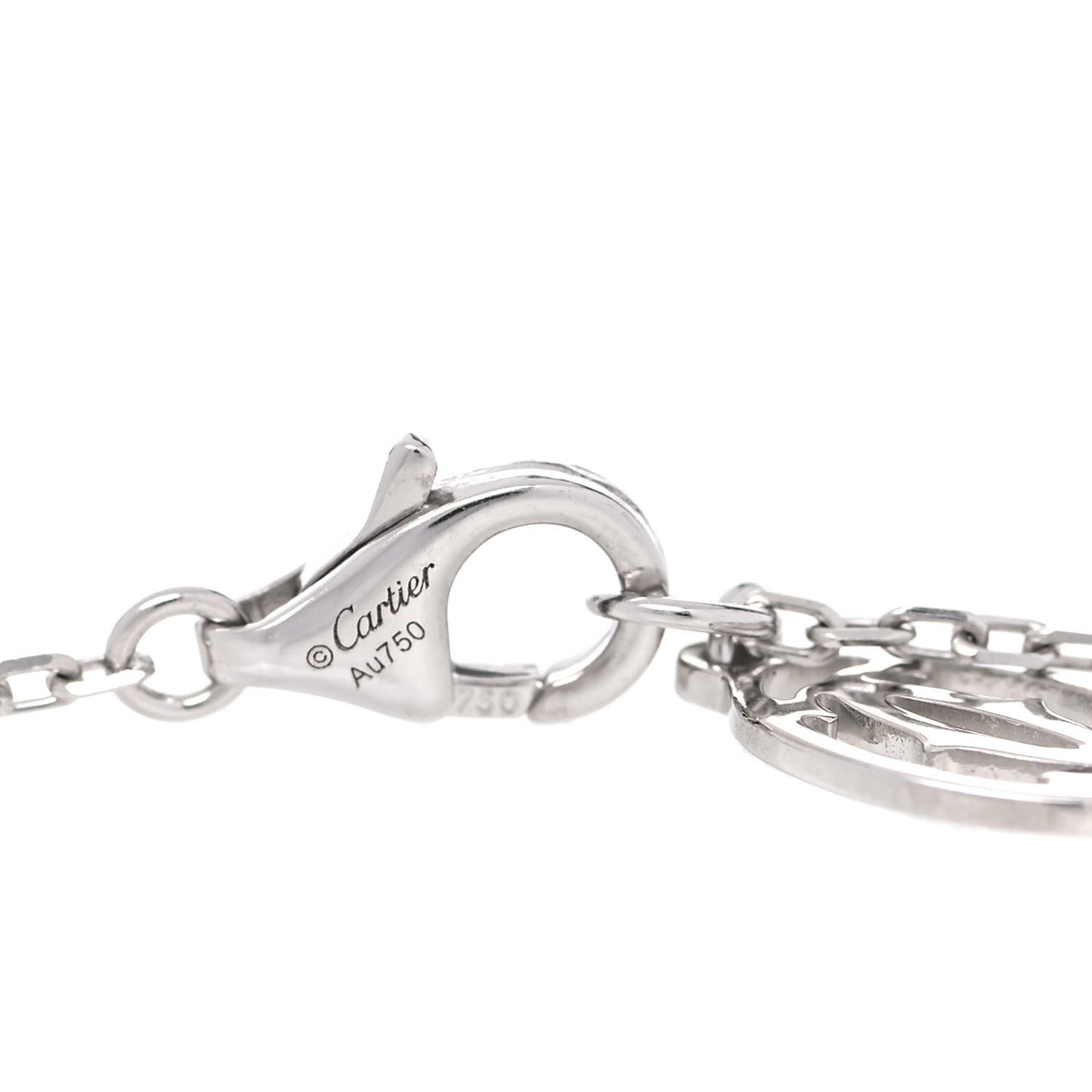 18K White Gold Diamond LM D'Amour Pendant Necklace