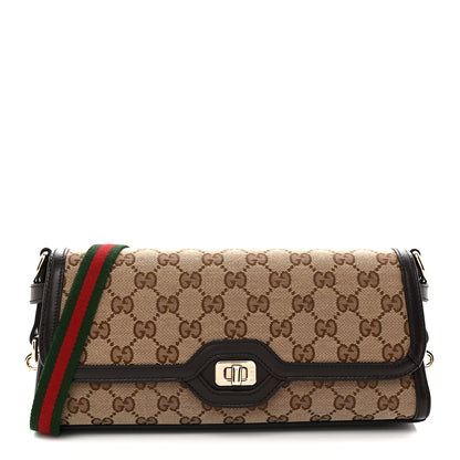 Gucci GG Monogram Small Luce Shoulder Bag Beige Ebony 1 of 10