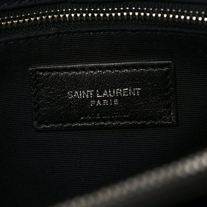Saint Laurent Calfskin Y Quilted Monogram Large Loulou Chain Satchel Earth 6 of 9