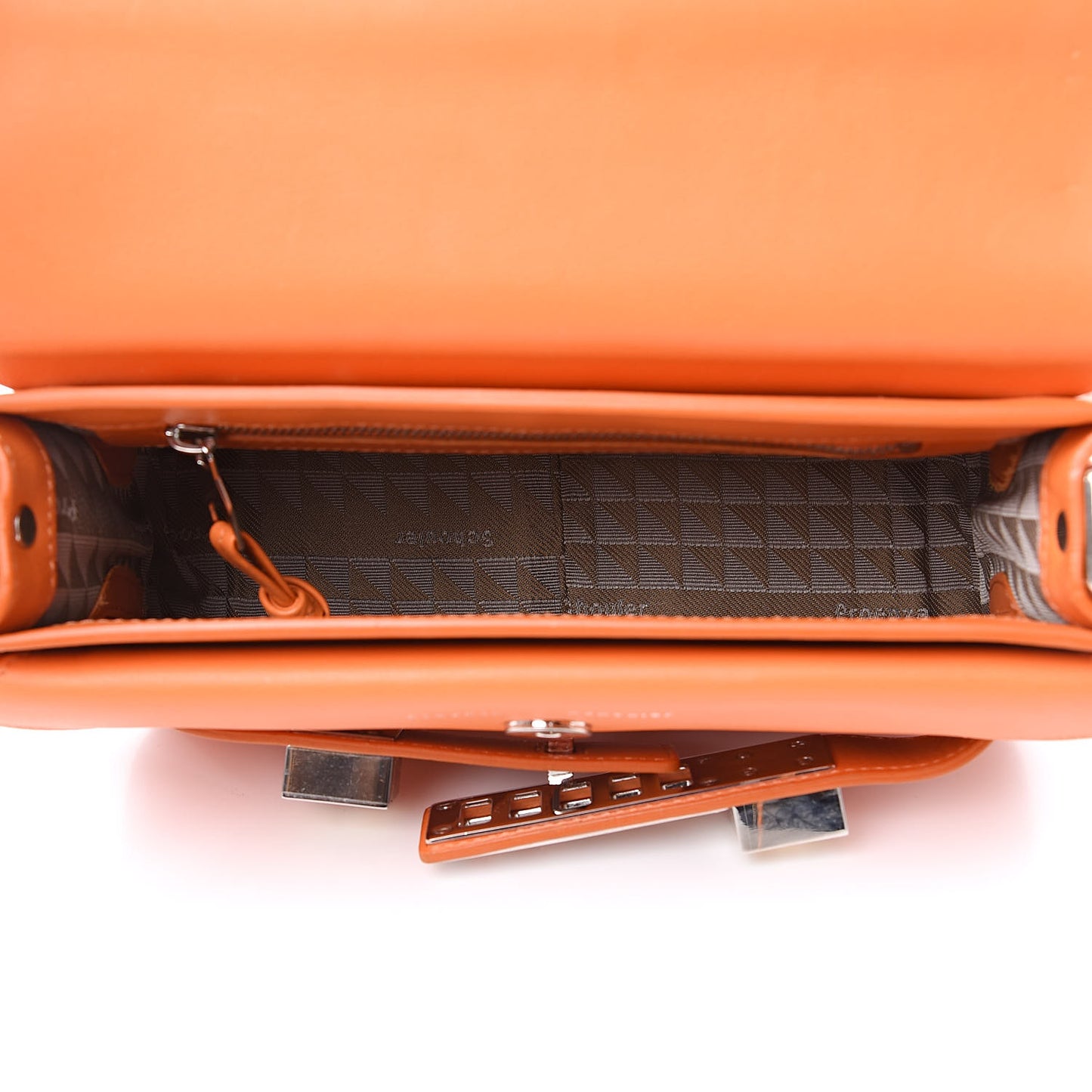 Smooth Calfskin Mini PS11 Classic Shoulder Bag Orange