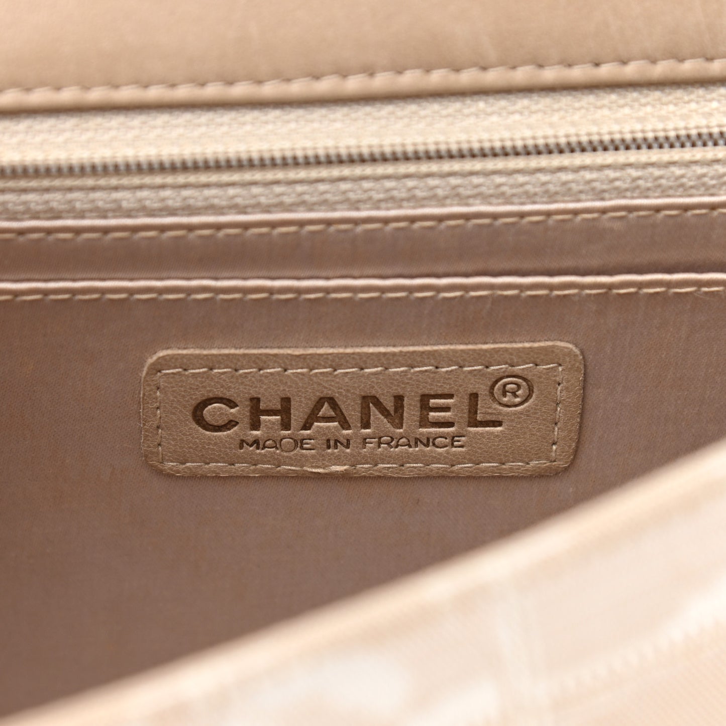 Nylon Medium Travel Flap Light Beige