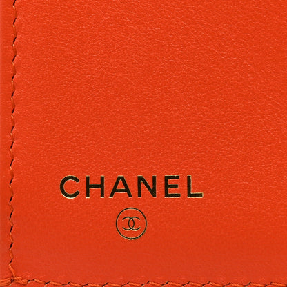Chanel Goatskin Quilted Small Chanel 19 Flap Wallet Orange 6 of 8