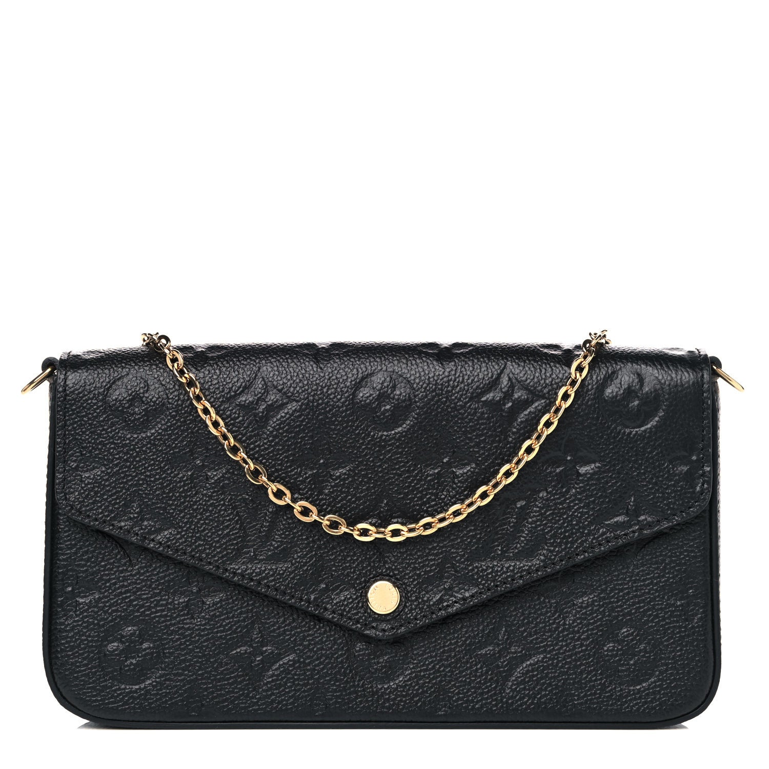Louis Vuitton Empreinte Pochette Felicie Chain Wallet Black 1 of 10