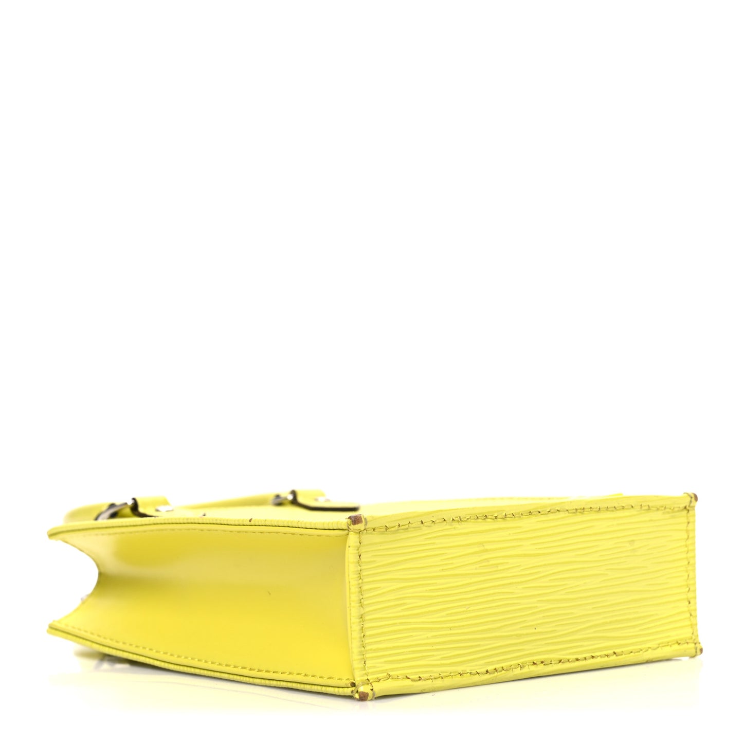 Epi Petit Sac Plat Yellow Citron