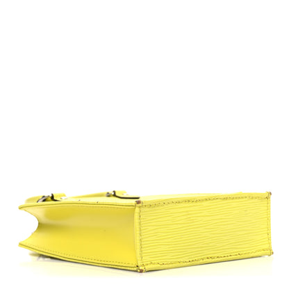 Louis Vuitton Epi Petit Sac Plat Yellow Citron 4 of 10