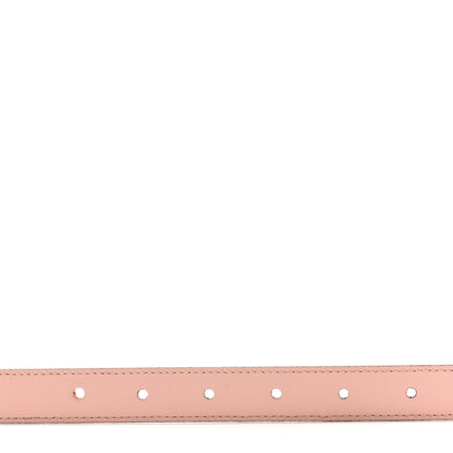 Gucci Azalea Calfskin Enamel Monochrome Double G 20mm Belt 85 34 Perfect Pink 4 of 9