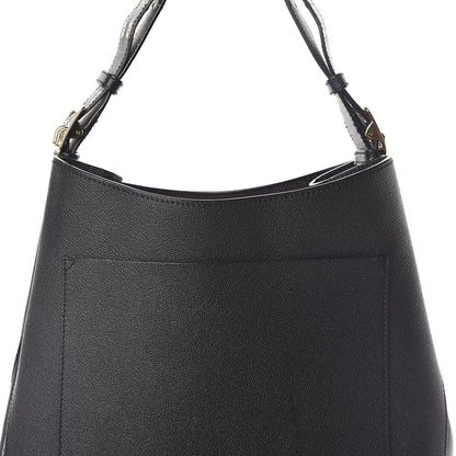 Burberry Soft Grainy Calfskin Small Studded Elmstone Hobo Black 8 of 10