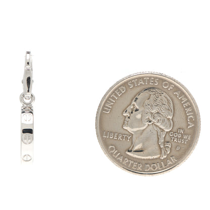 Cartier 18K White Gold LOVE Ring Charm 2 of 4