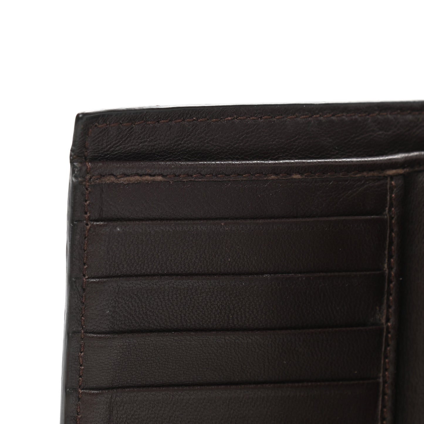 Nappa Intrecciato Continental Snap Wallet Brown Coffee