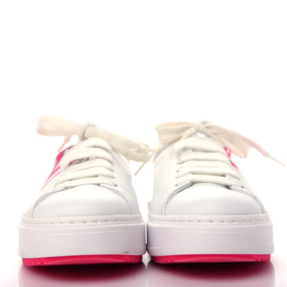 Louis Vuitton Monogram Time Out Sneakers 38.5 White Rose 2 of 15