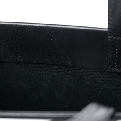 Off-White Saffiano Striped Diag Box Bag Black White 12 of 16