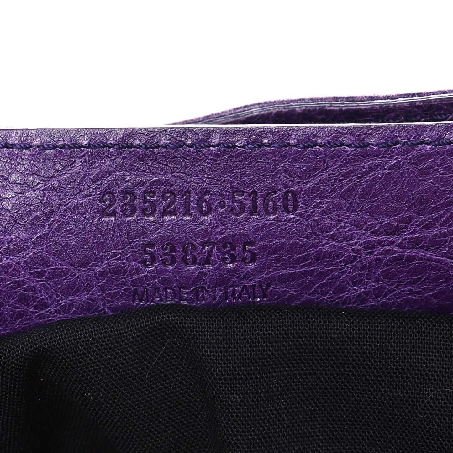 Agneau Classic Gold Hardware Velo Dark Violet