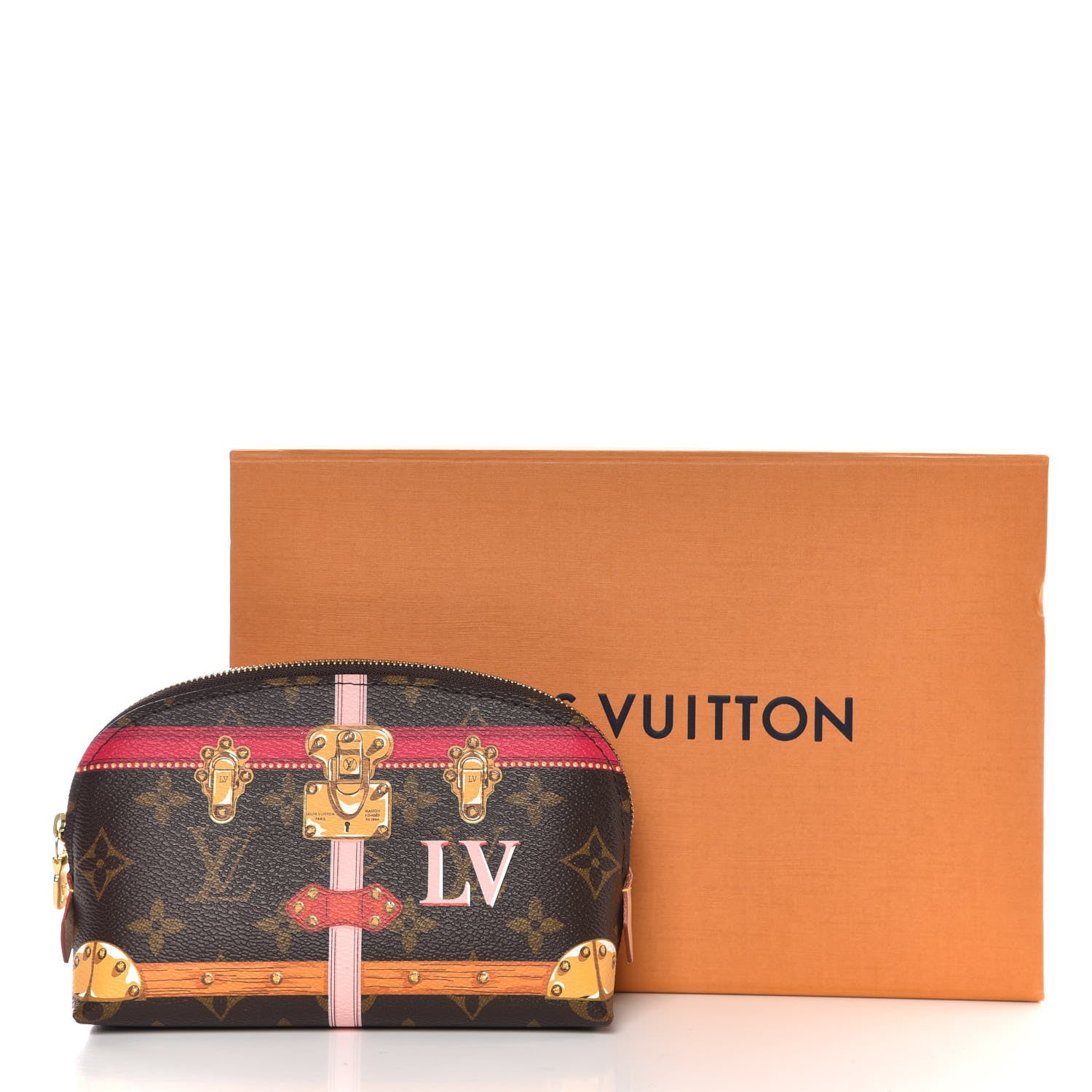 Louis Vuitton Monogram Summer Trunks Cosmetic Pouch PM 8 of 8