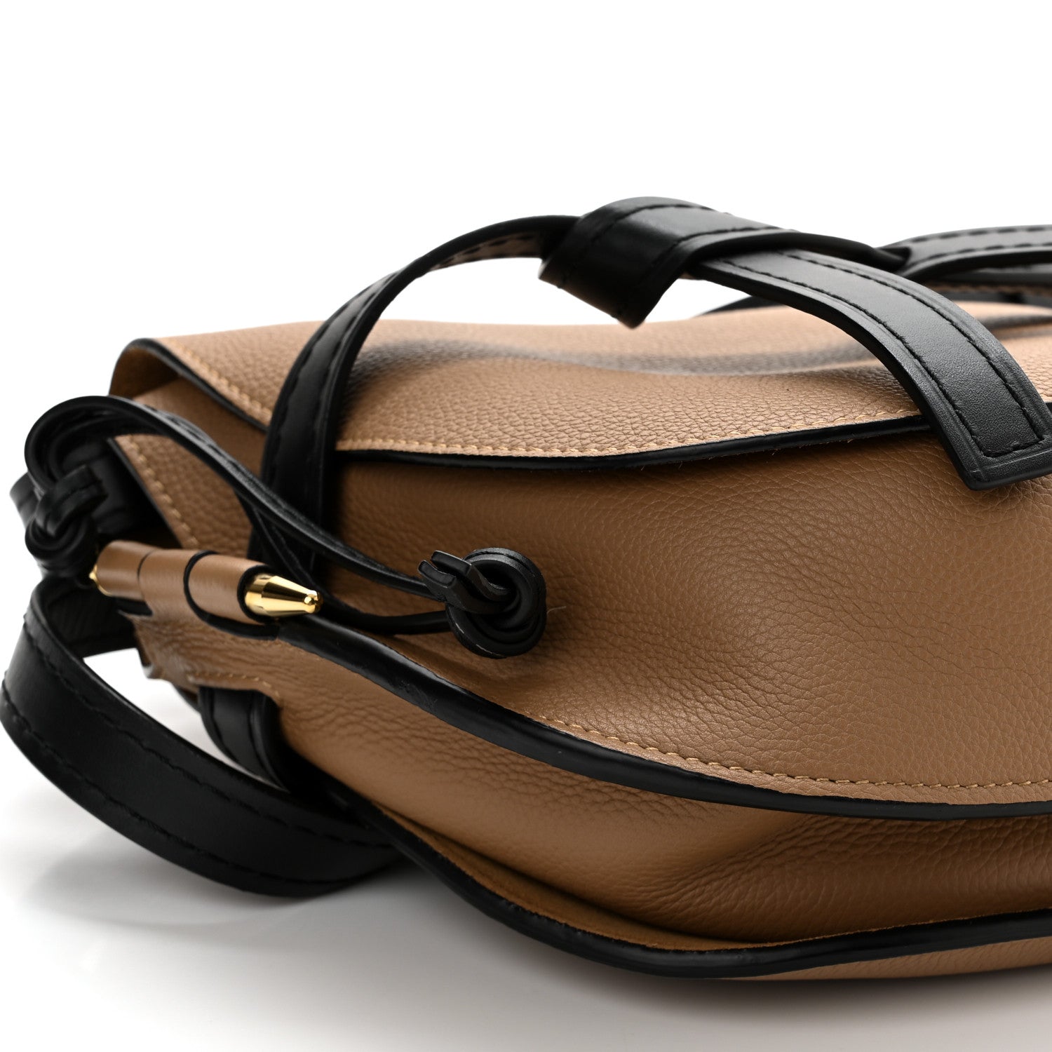 Loewe Grained Calfskin Small Gate Crossbody Bag Mocca Black 8 of 9