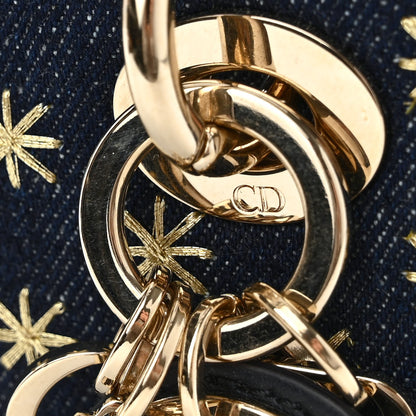Christian Dior Denim Embroidered Star Lady D-Joy Blue 11 of 12