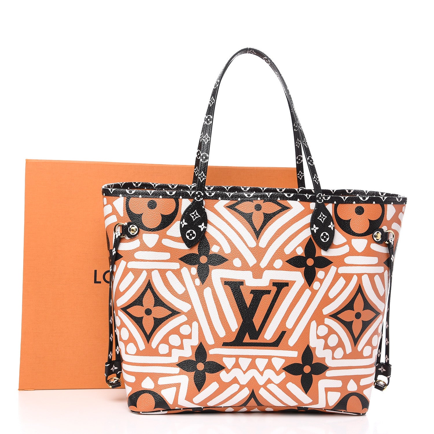 Louis Vuitton Monogram Giant Crafty Neverfull MM Creme Caramel 9 of 9