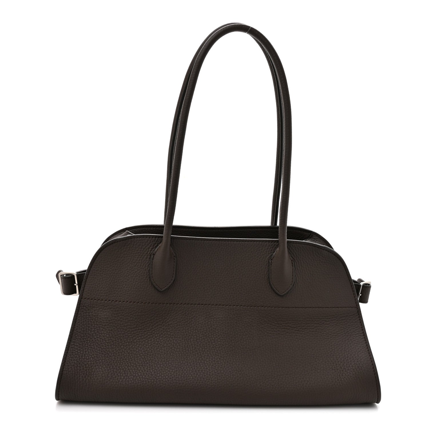 The Row Grained Calfskin Margaux Shoulder 12 Deep Brown 1 of 10