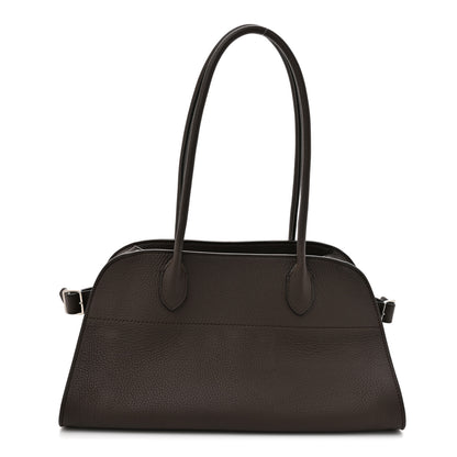 The Row Grained Calfskin Margaux Shoulder 12 Deep Brown 1 of 10