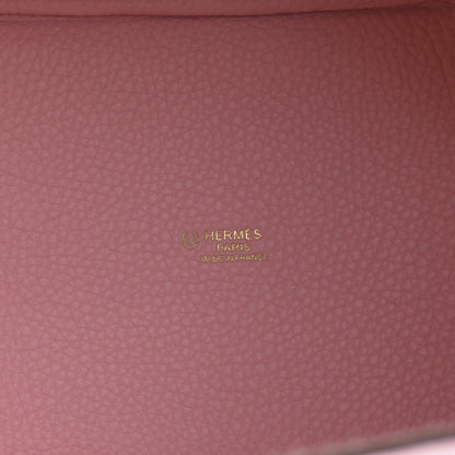 Hermes Taurillon Clemence Picotin Lock 18 PM Rose Sakura Nata 6 of 8