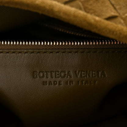 Bottega Veneta Suede Intrecciato Large Hop Olive Oil 11 of 19