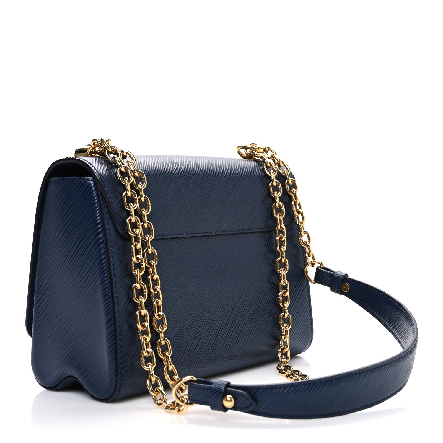 Louis Vuitton Epi Twist Shoulder Bag MM Indigo 4 of 11
