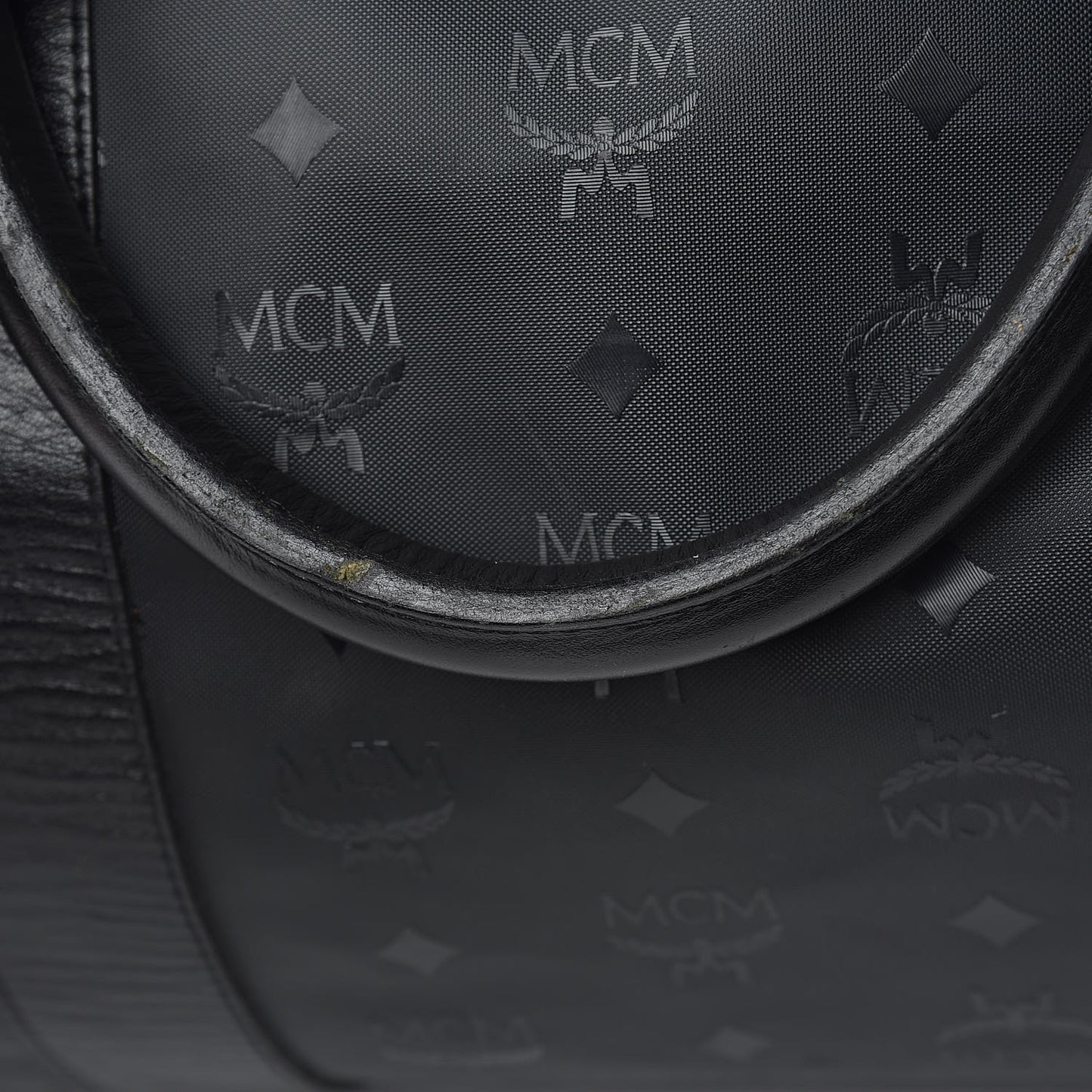 Monogram Coated Canvas Weekender Black