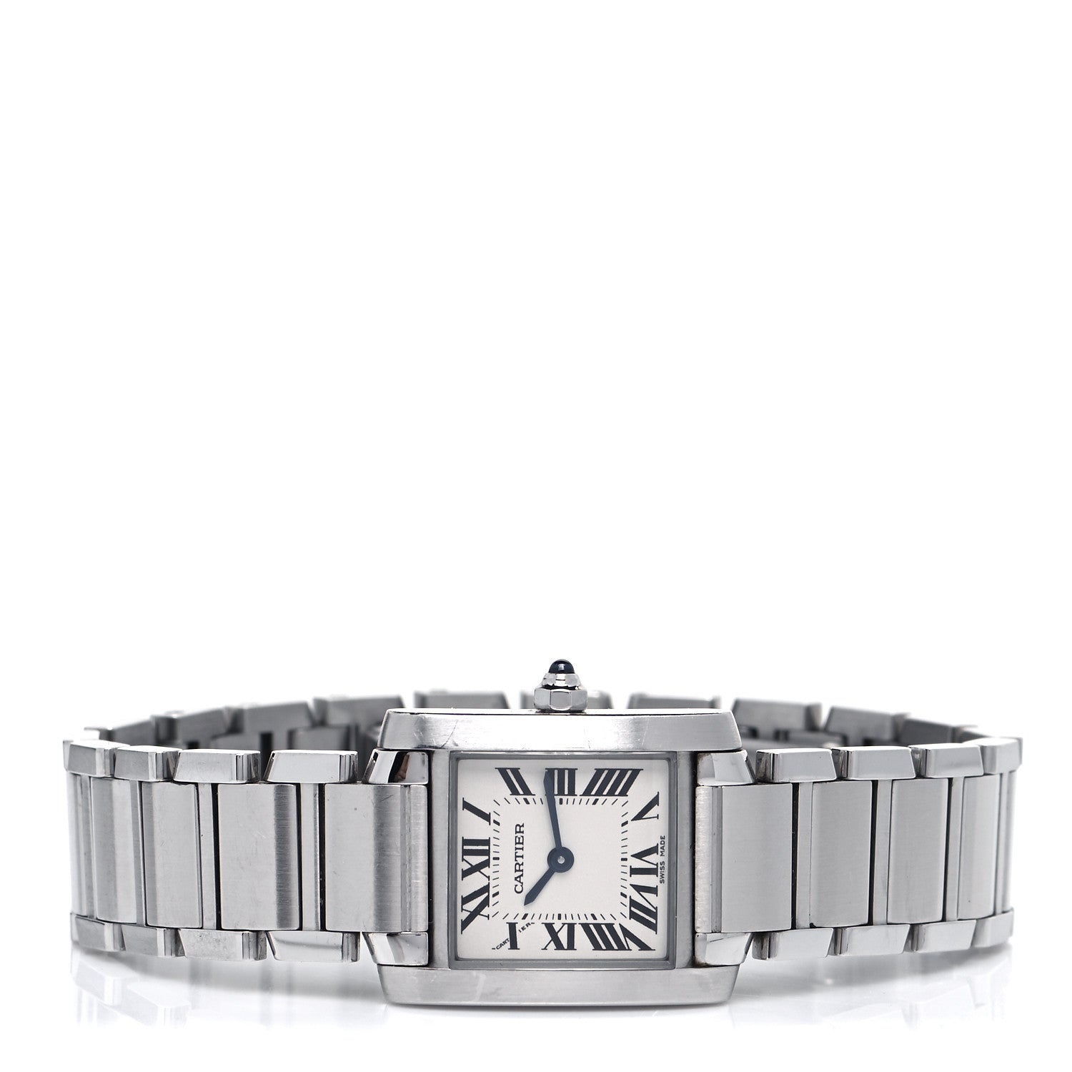 Cartier Stainless Steel 20mm Tank Francaise Quartz Watch 2 of 5