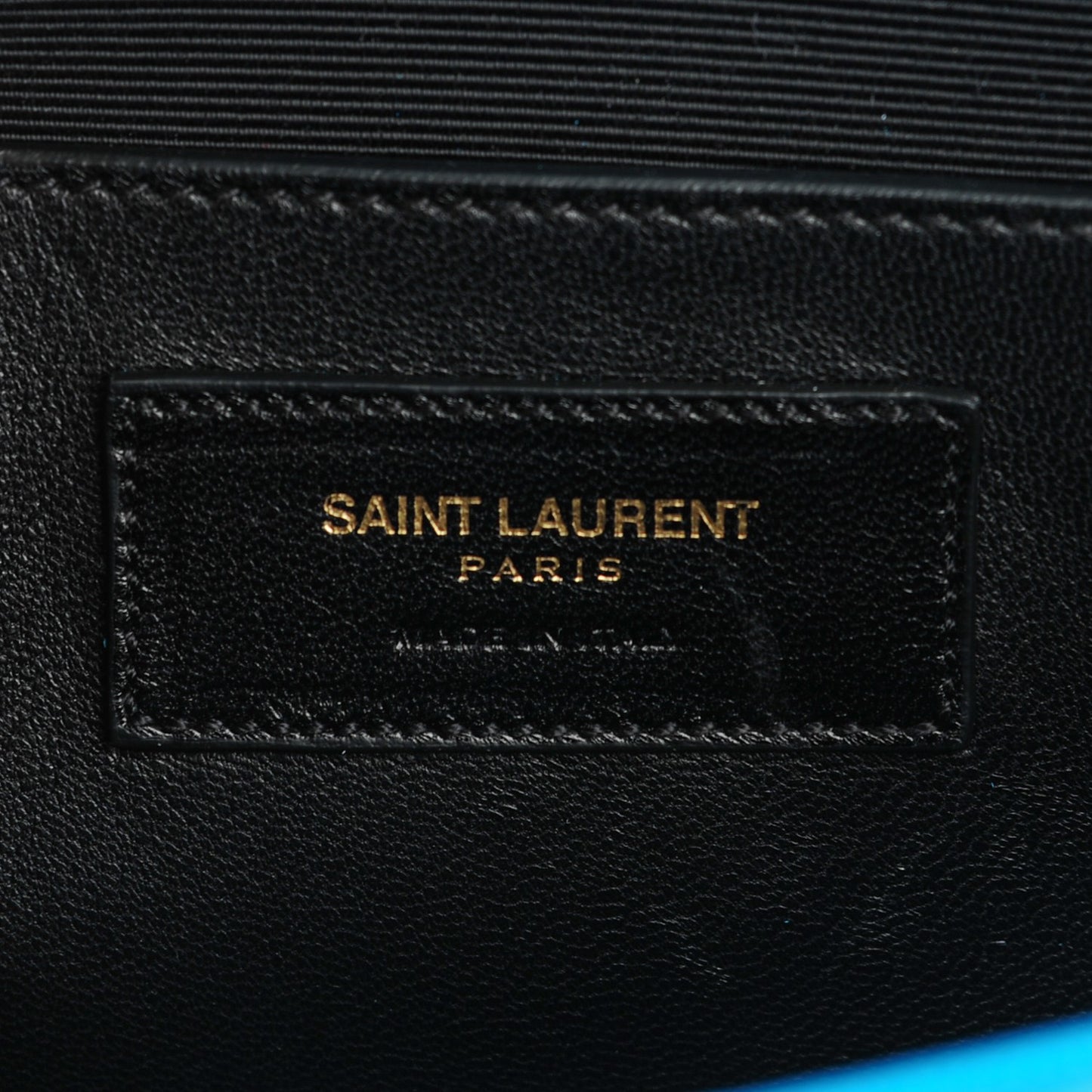 Grain De Poudre Classic Monogram Clutch Turquoise