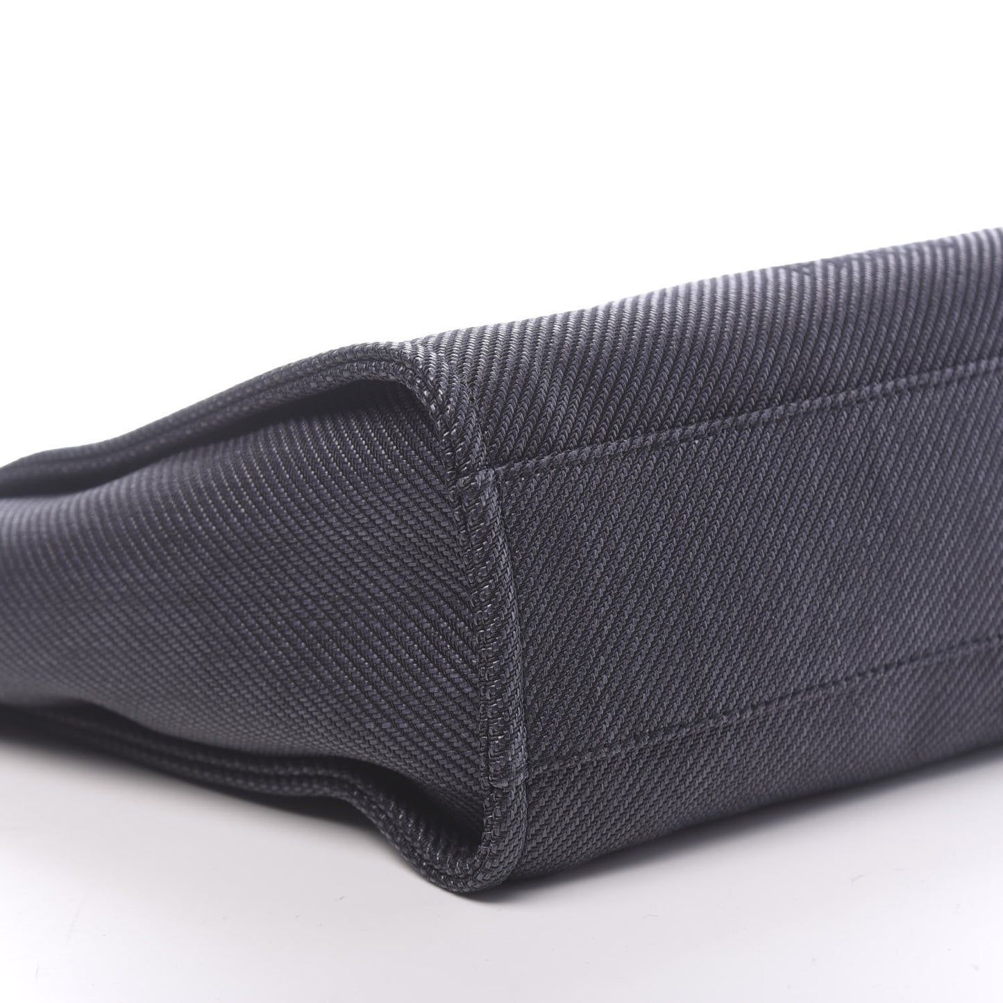 Mixed Fibers Calfskin Small Deauville Tote Black
