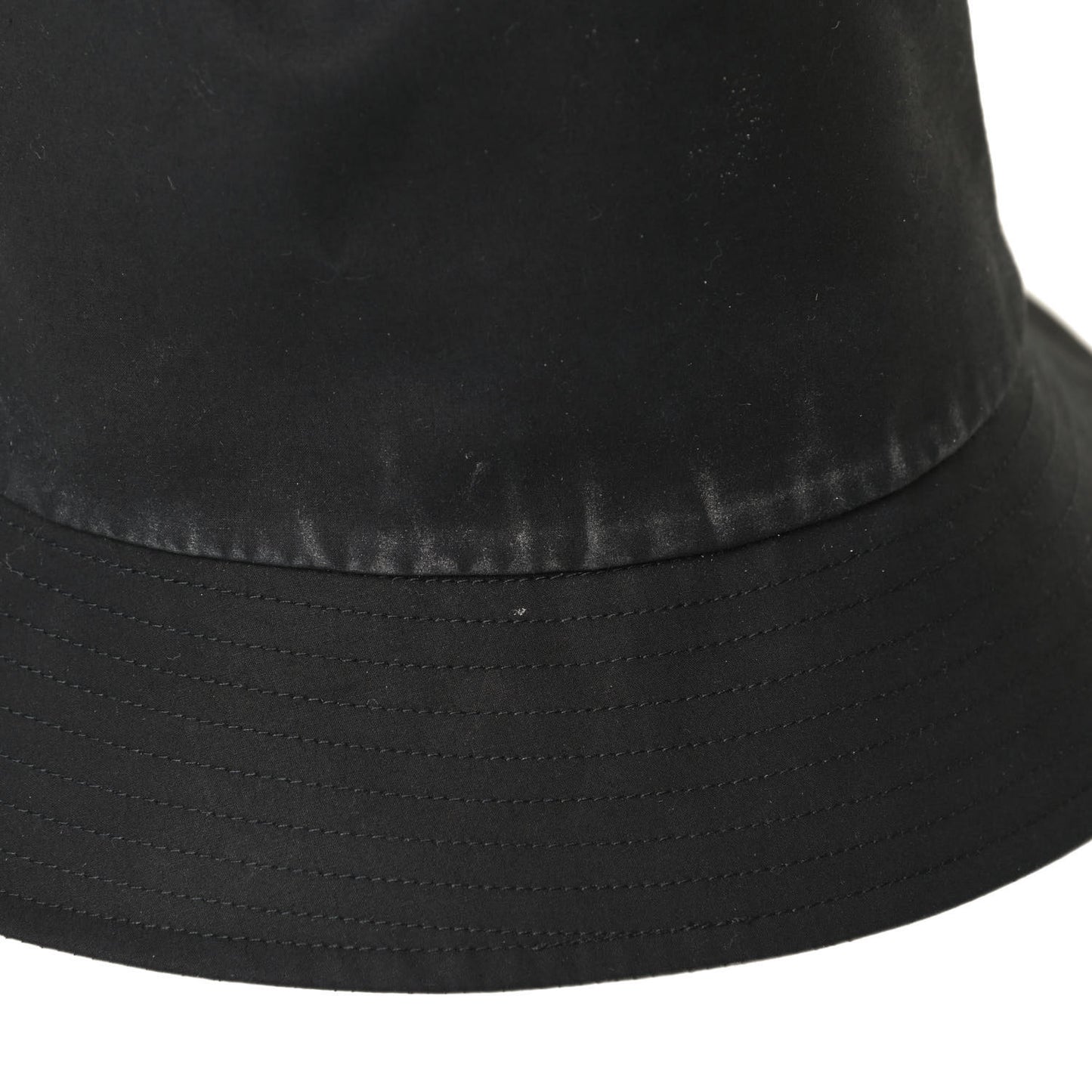 Polyester Cotton Oblique Teddy-D Brim Bucket Hat 57 Black