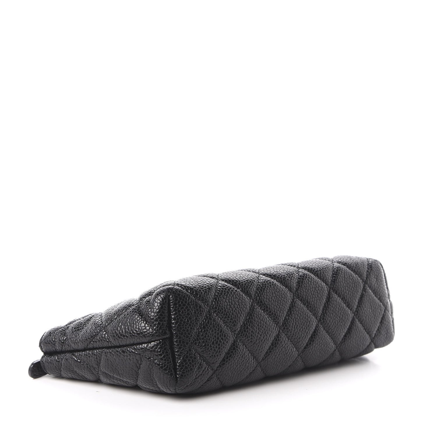 Caviar Quilted Cosmetic Case Black