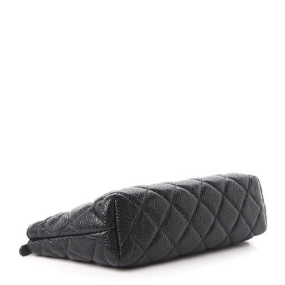 Chanel Caviar Quilted Cosmetic Case Black 4 of 9