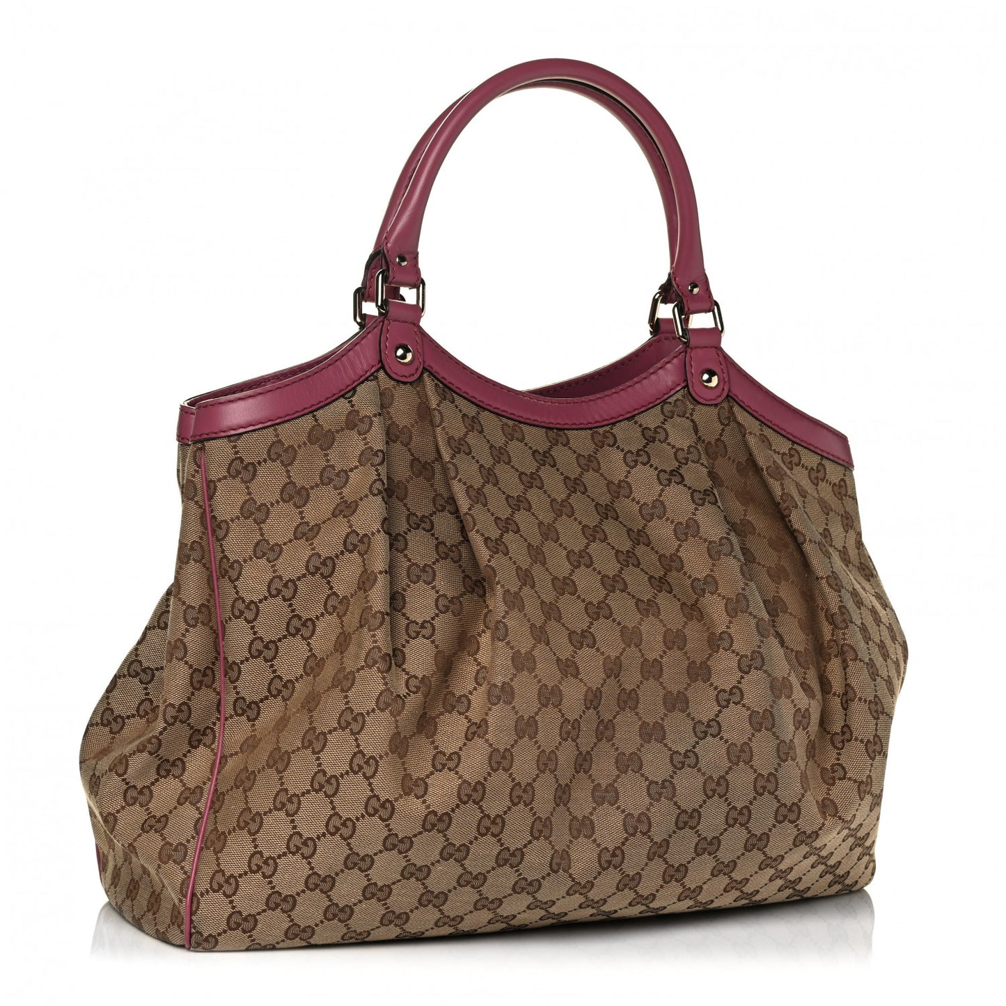 Monogram Large Sukey Tote Beige Peonia Flower