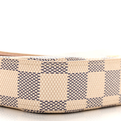 Louis Vuitton Damier Azur Pochette Felicie Chain Wallet Rose Ballerine 14 of 17