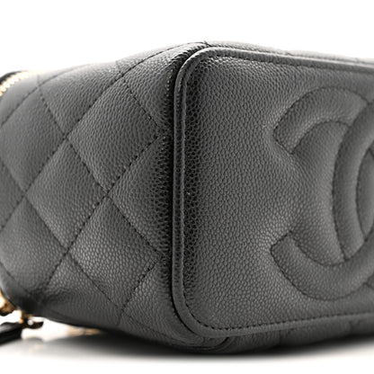 Chanel Caviar Quilted Small Vanity Case With Chain Black 9 of 11