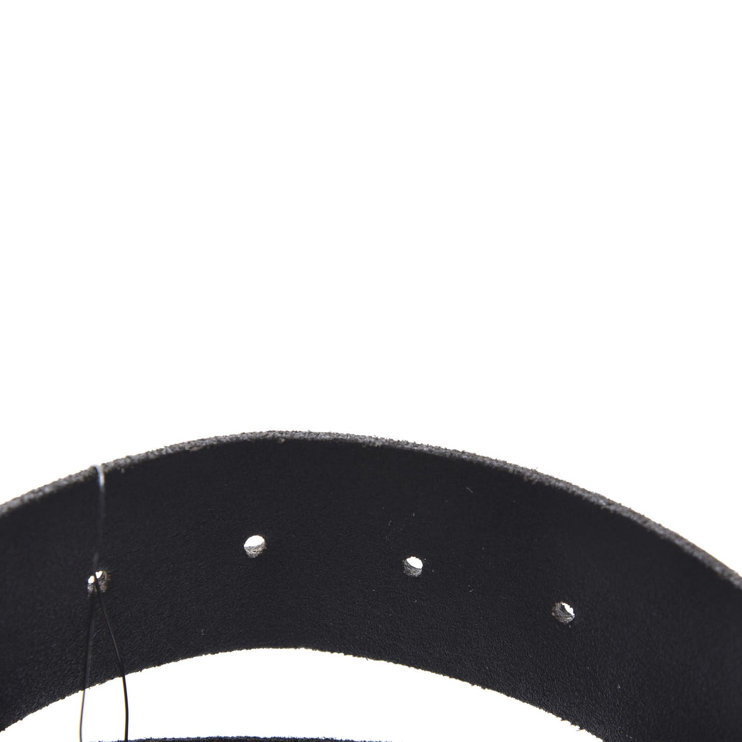Calfskin Brass Feline Buckle Belt 85 34 Black