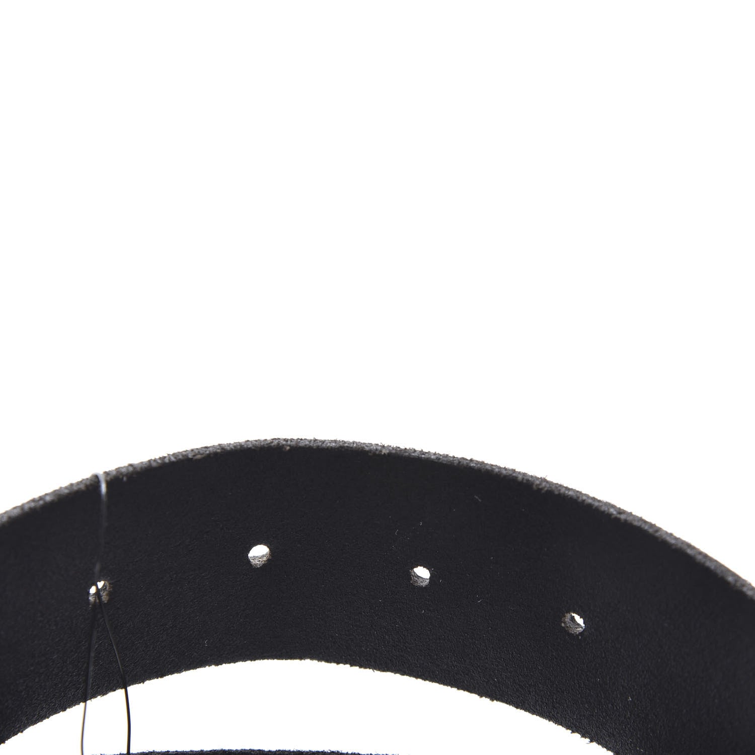 Gucci Calfskin Brass Feline Buckle Belt 85 34 Black 4 of 5