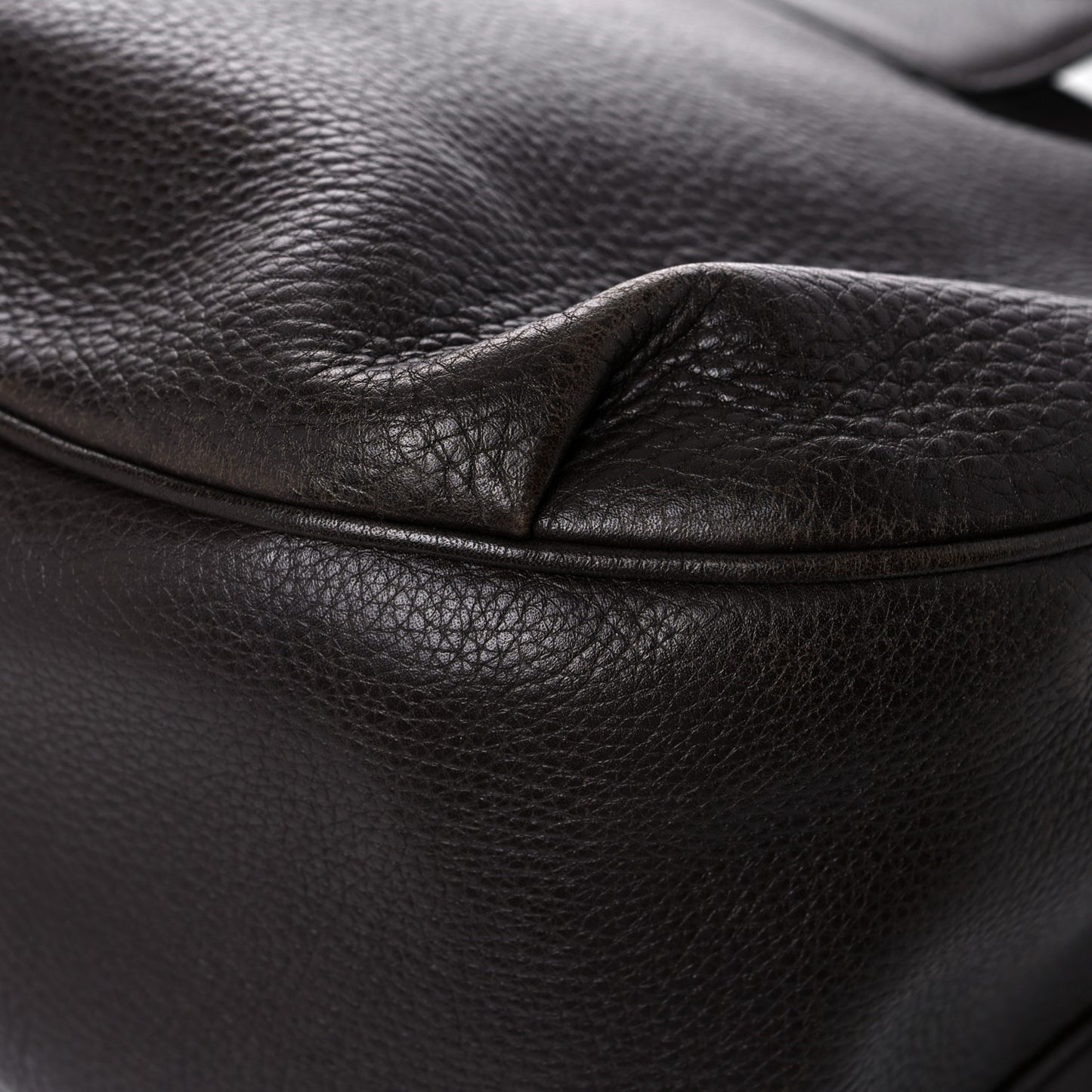 Calfskin Web Medium Dressage Hobo Coffee Brown
